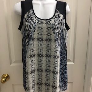 Cabi mused print tunic style #253 size XS